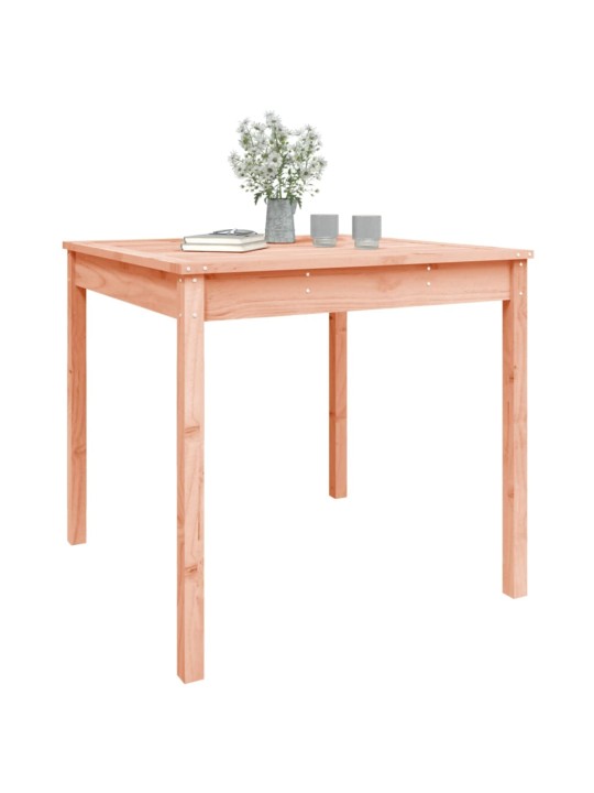 Sodo stalas, 82,5x82,5x76cm, duoglas eglės medienos masyvas