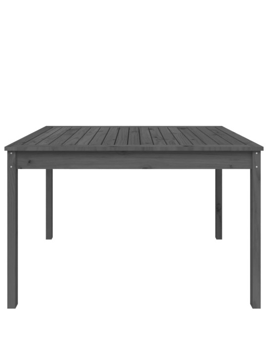Sodo stalas, pilkas, 121x82,5x76cm, pušies medienos masyvas