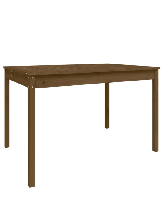 Sodo stalas, medaus rudas, 121x82,5x76cm, pušies masyvas