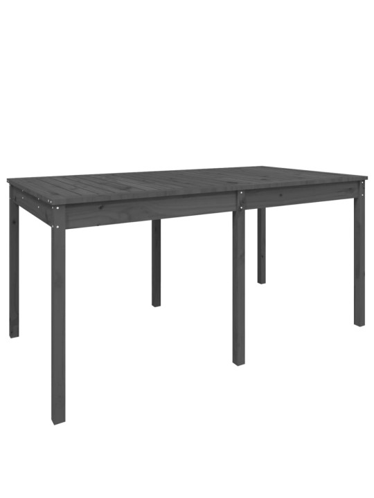 Sodo stalas, pilkas, 159,5x82,5x76cm, pušies medienos masyvas