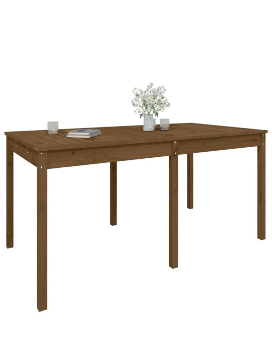 Sodo stalas, medaus rudas, 159,5x82,5x76cm, pušies masyvas