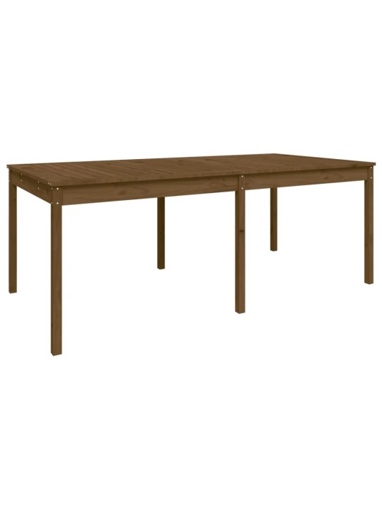 Sodo stalas, medaus rudas, 203,5x100x76cm, pušies masyvas