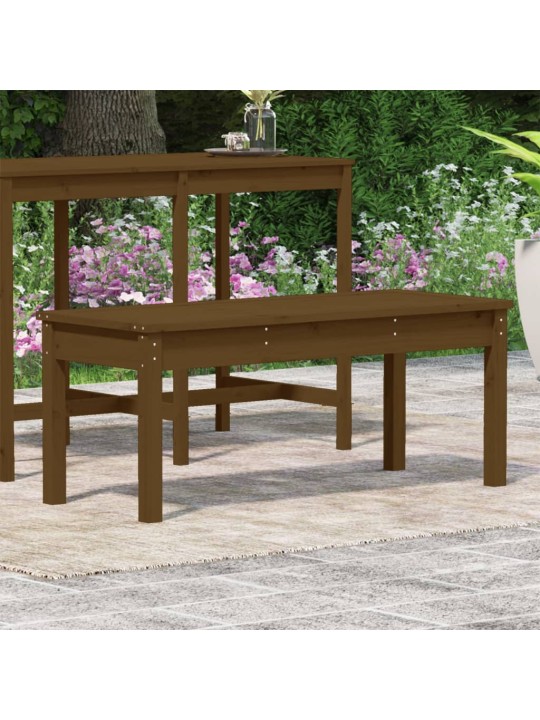 Sodo suoliukas, medaus rudas, 109x44x45cm, pušies masyvas
