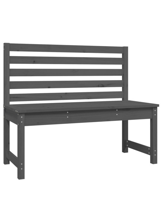 Sodo suoliukas, pilkos spalvos, 109cm, pušies medienos masyvas