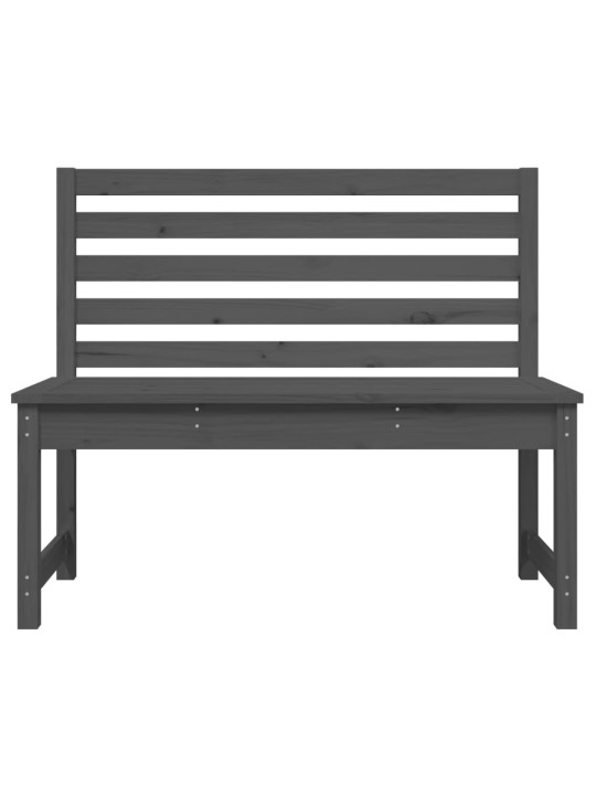 Sodo suoliukas, pilkos spalvos, 109cm, pušies medienos masyvas