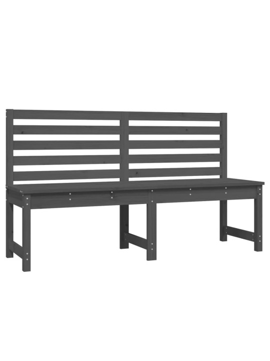 Sodo suoliukas, pilkas, 157,5cm, pušies medienos masyvas