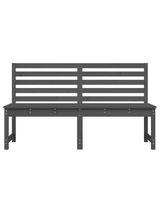 Sodo suoliukas, pilkas, 157,5cm, pušies medienos masyvas