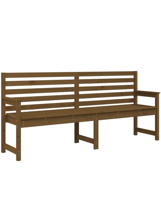 Sodo suoliukas, medaus rudas, 203,5x48x91,5cm, pušies masyvas