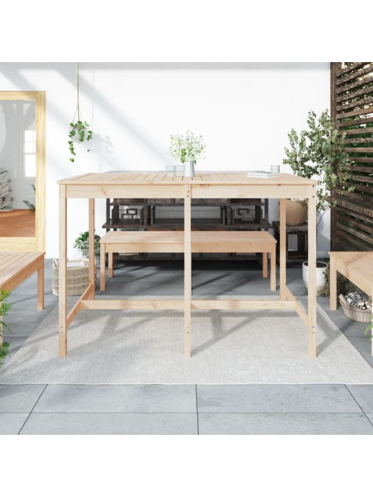 Sodo stalas, 159,5x82,5x110cm, pušies medienos masyvas