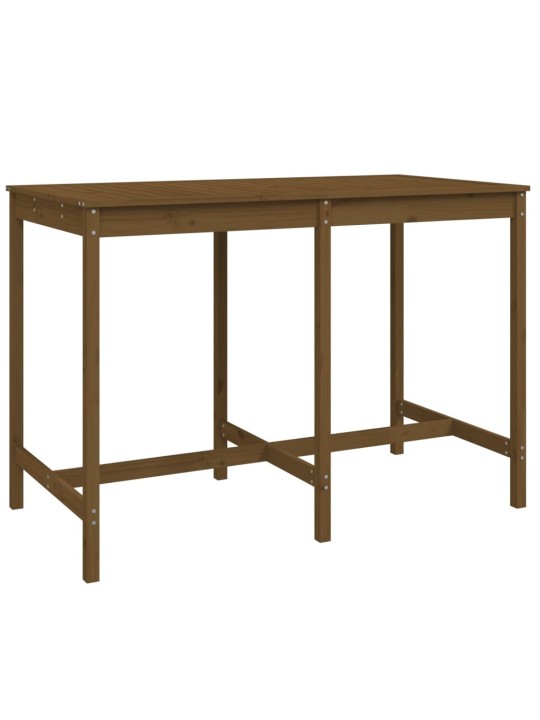 Sodo stalas, medaus rudas, 159,5x82,5x110cm, pušies masyvas