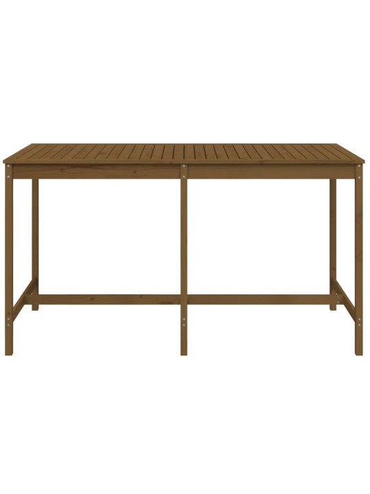 Sodo stalas, medaus rudas, 203,5x90x110cm, pušies masyvas
