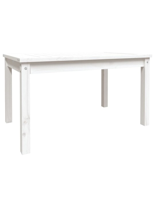 Sodo stalas, baltas, 82,5x50,5x45cm, pušies medienos masyvas