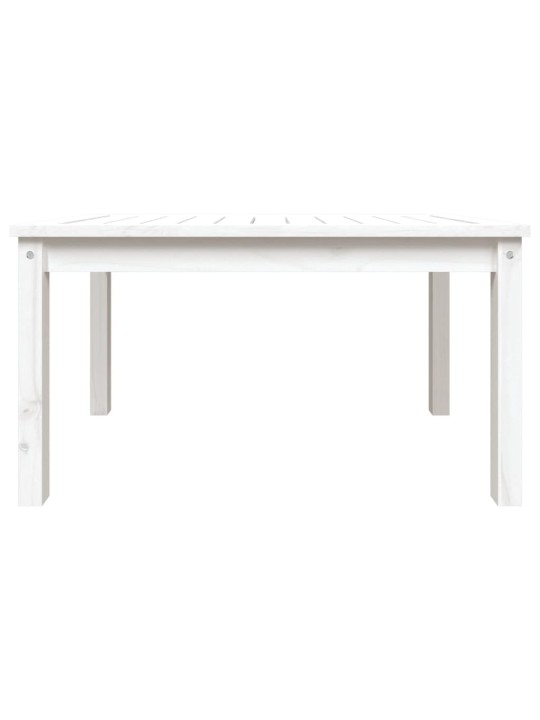 Sodo stalas, baltas, 82,5x50,5x45cm, pušies medienos masyvas