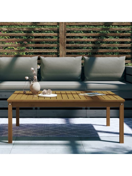 Sodo stalas, medaus rudas, 121x82,5x45cm, pušies masyvas