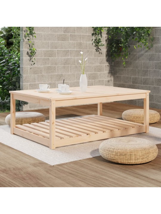 Sodo stalas, 121x82,5x45cm, pušies medienos masyvas