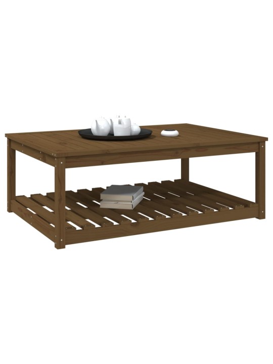 Sodo stalas, medaus rudas, 121x82,5x45cm, pušies masyvas