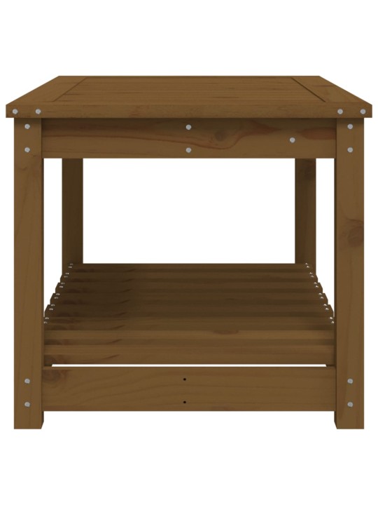 Sodo stalas, medaus rudas, 82,5x50,5x45cm, pušies masyvas