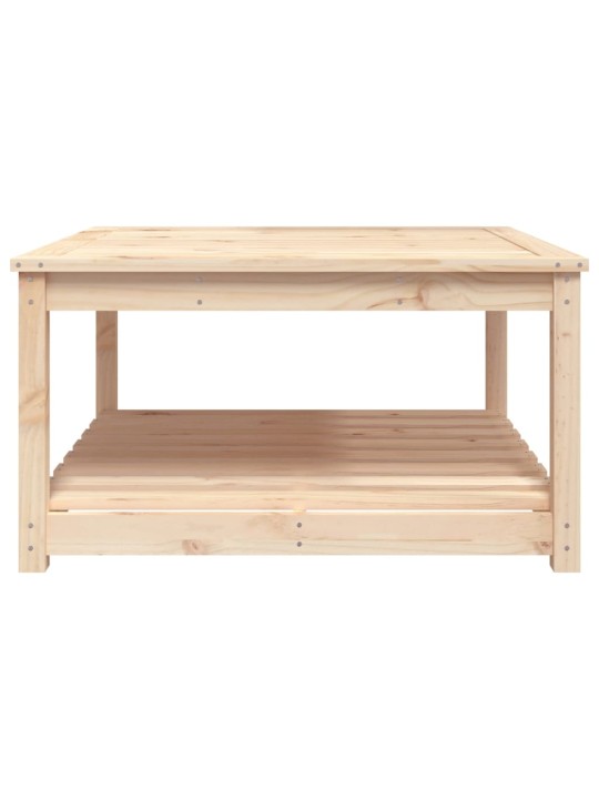 Sodo stalas, 82,5x82,5x45cm, pušies medienos masyvas