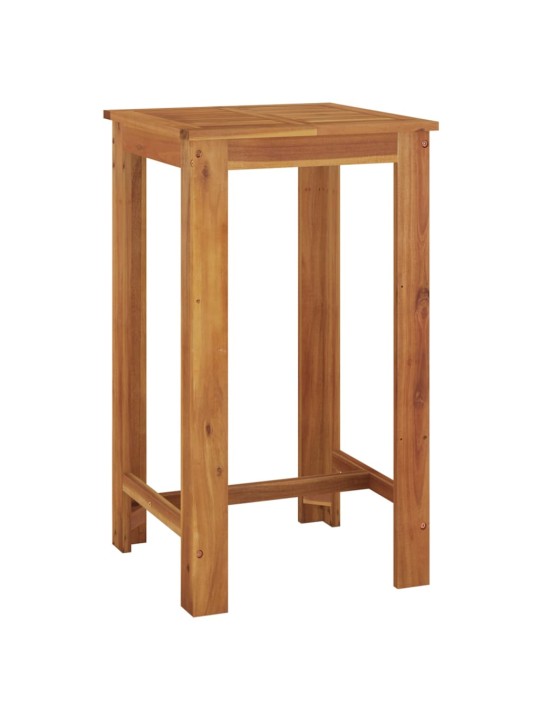 Sodo baro stalas, 60x60x105cm, akacijos medienos masyvas