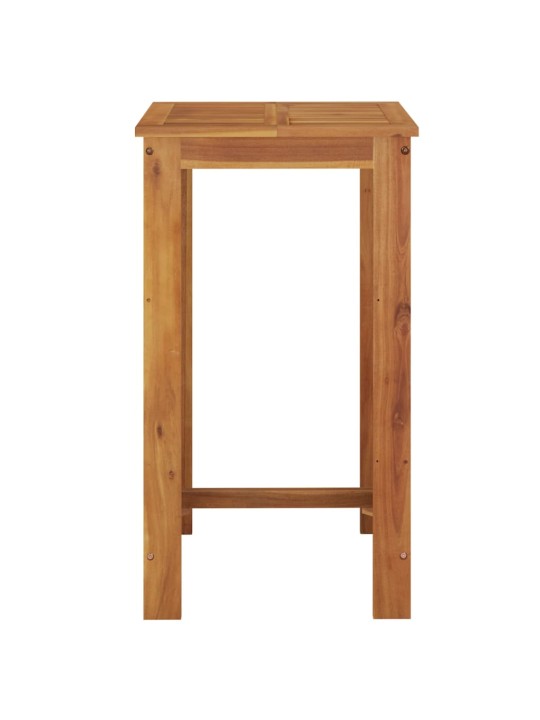 Sodo baro stalas, 60x60x105cm, akacijos medienos masyvas