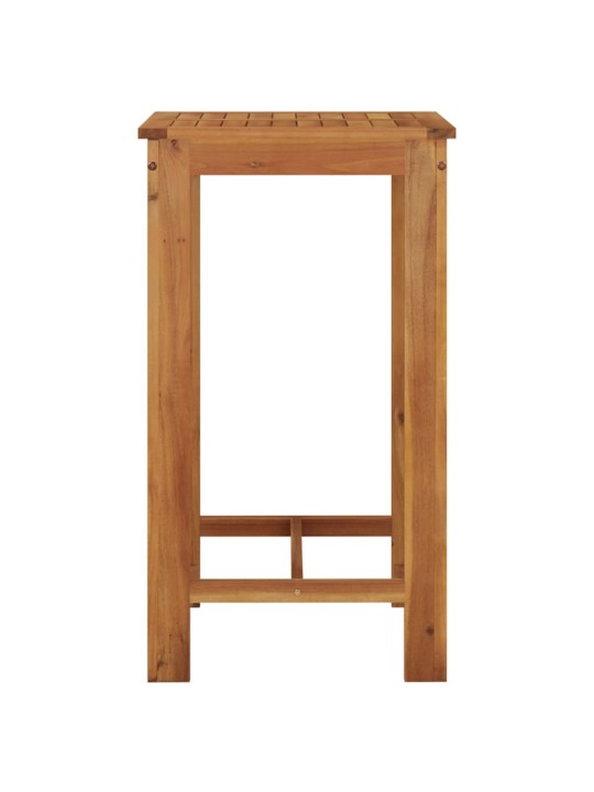 Sodo baro stalas, 60x60x105cm, akacijos medienos masyvas