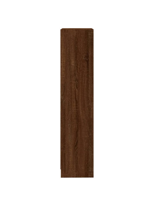 Spintelė knygoms, 3 aukštų, ruda ąžuolo, 40x24x109cm, mediena