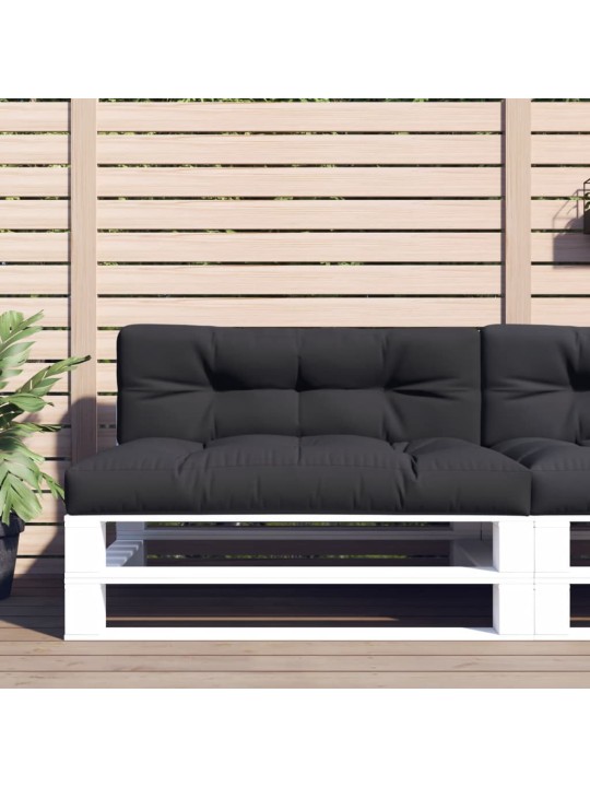 Paletės pagalvėlė, juodos spalvos, 120x40x12cm, audinys
