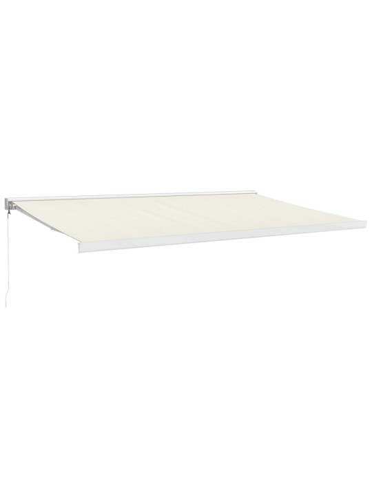 Ištraukiama markizė, kreminė, 5x3m, audinys ir aliuminis