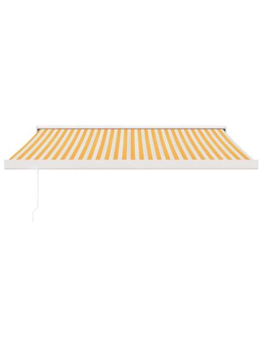 Ištraukiama markizė, geltona/balta, 3x2,5m, audinys/aliuminis