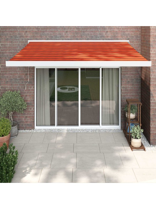 Ištraukiama markizė, oranžinė/ruda, 3,5x2,5m, audinys/aliuminis