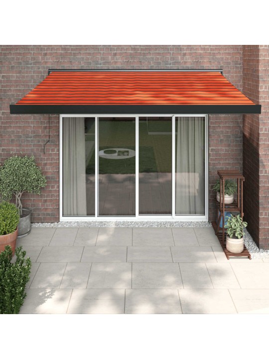 Ištraukiama markizė, oranžinė/ruda, 3x2,5m, audinys/aliuminis