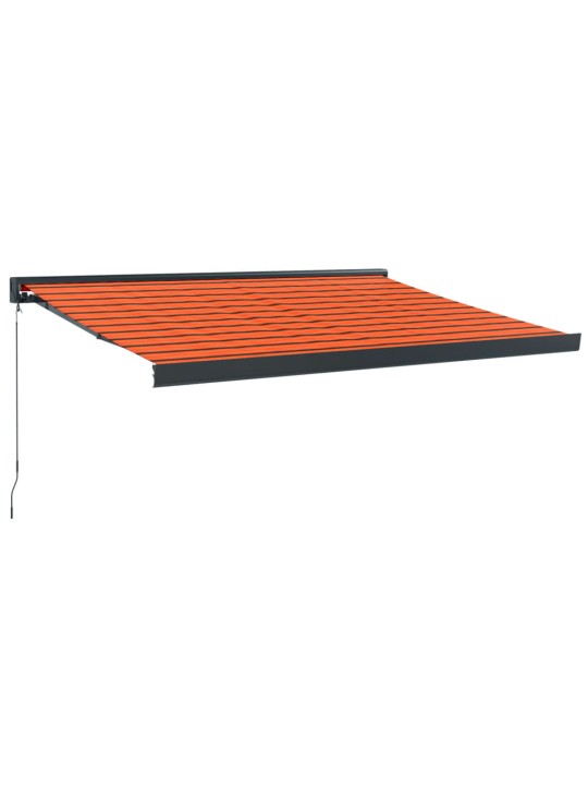 Ištraukiama markizė, oranžinė/ruda, 3,5x2,5m, audinys/aliuminis