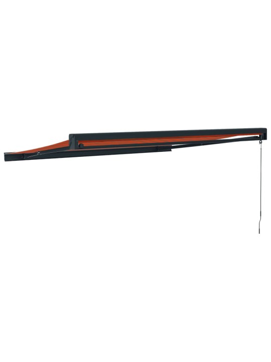 Ištraukiama markizė, oranžinė/ruda, 3,5x2,5m, audinys/aliuminis