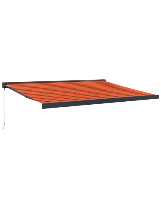 Ištraukiama markizė, oranžinė/ruda, 4x3m, audinys ir aliuminis