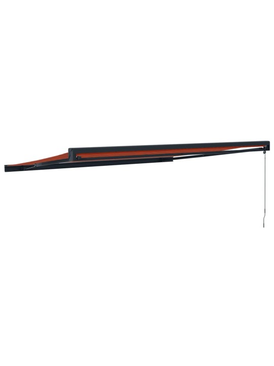Ištraukiama markizė, oranžinė/ruda, 4x3m, audinys ir aliuminis