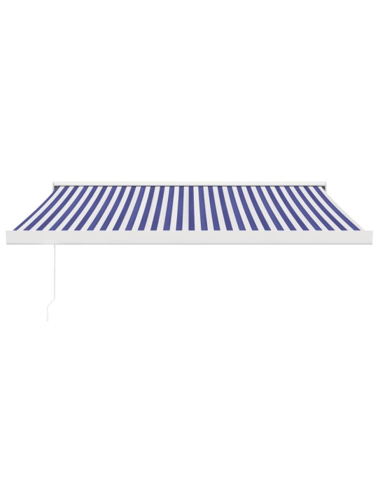 Ištraukiama markizė, mėlyna/balta, 3x2,5m, audinys ir aliuminis