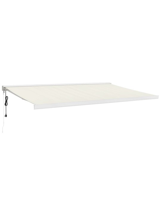 Ištraukiama markizė, kreminė, 5x3m, audinys ir aliuminis