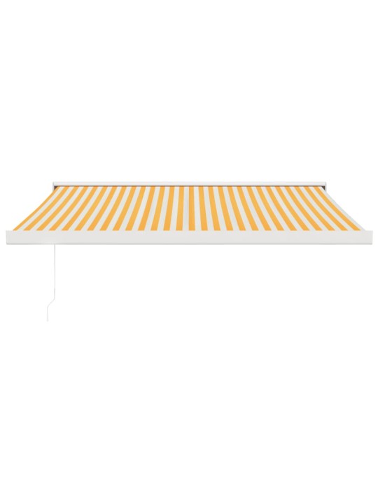 Ištraukiama markizė, geltona/balta, 3x2,5m, audinys/aliuminis