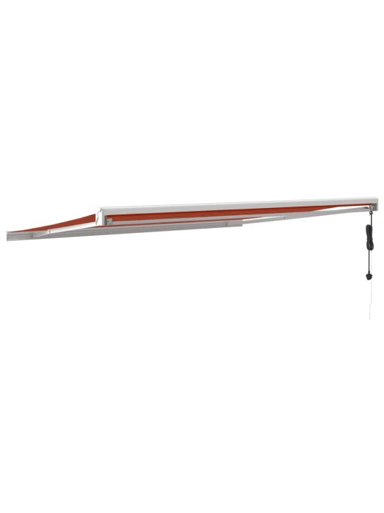 Ištraukiama markizė, oranžinė/ruda, 4x3m, audinys ir aliuminis