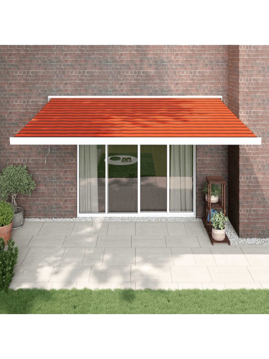 Ištraukiama markizė, oranžinė/ruda, 4x3m, audinys ir aliuminis