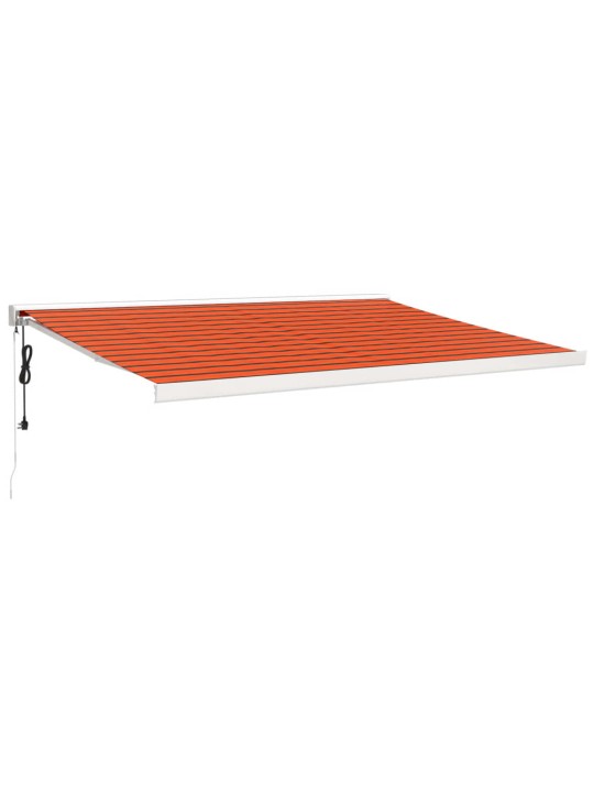 Ištraukiama markizė, oranžinė/ruda, 4,5x3m, audinys/aliuminis