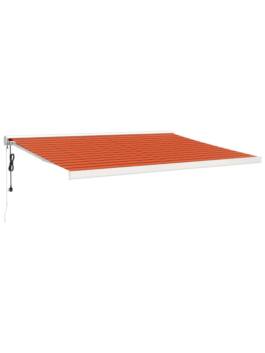 Ištraukiama markizė, oranžinė/ruda, 4,5x3m, audinys/aliuminis