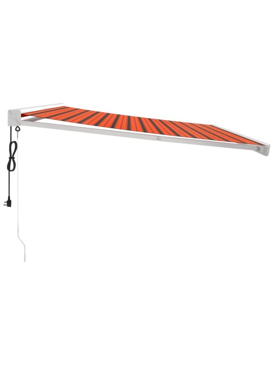 Ištraukiama markizė, oranžinė/ruda, 4,5x3m, audinys/aliuminis