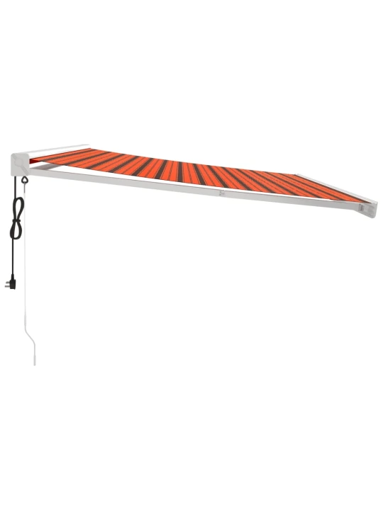 Ištraukiama markizė, oranžinė/ruda, 4,5x3m, audinys/aliuminis