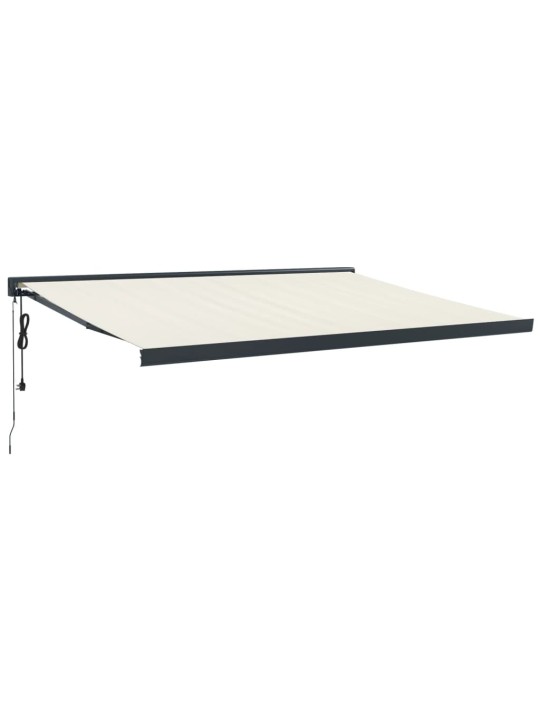 Ištraukiama markizė, kreminė, 4x3m, audinys ir aliuminis