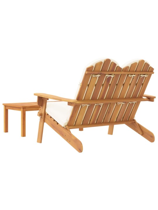 Sodo adirondack komplektas, 2 dalių, akacijos medienos masyvas