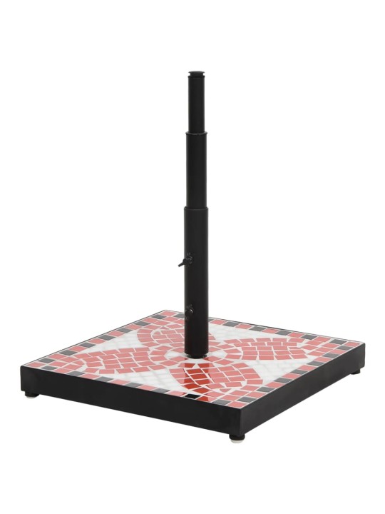 Skėčio stovas, terakota ir baltos spalvos, kvadratinis, 12kg