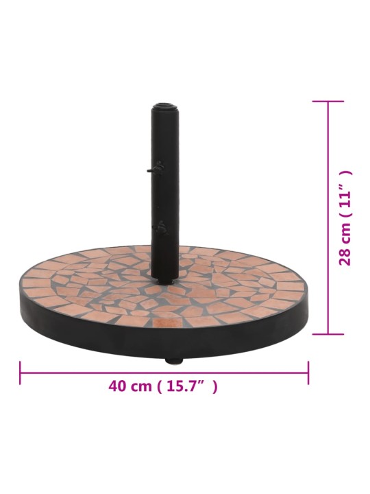 Skėčio stovas, terakota spalvos, apskritas, 12kg