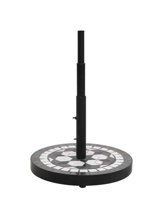 Skėčio stovas, juodos ir baltos spalvos, apskritas, 12kg