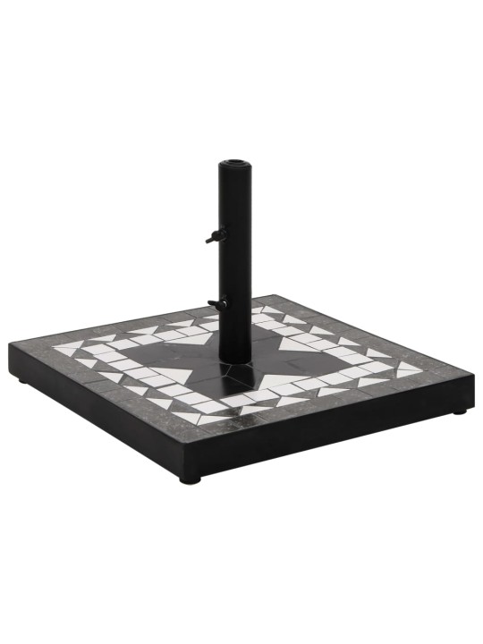 Skėčio stovas, juodos ir baltos spalvos, apskritas, 12kg
